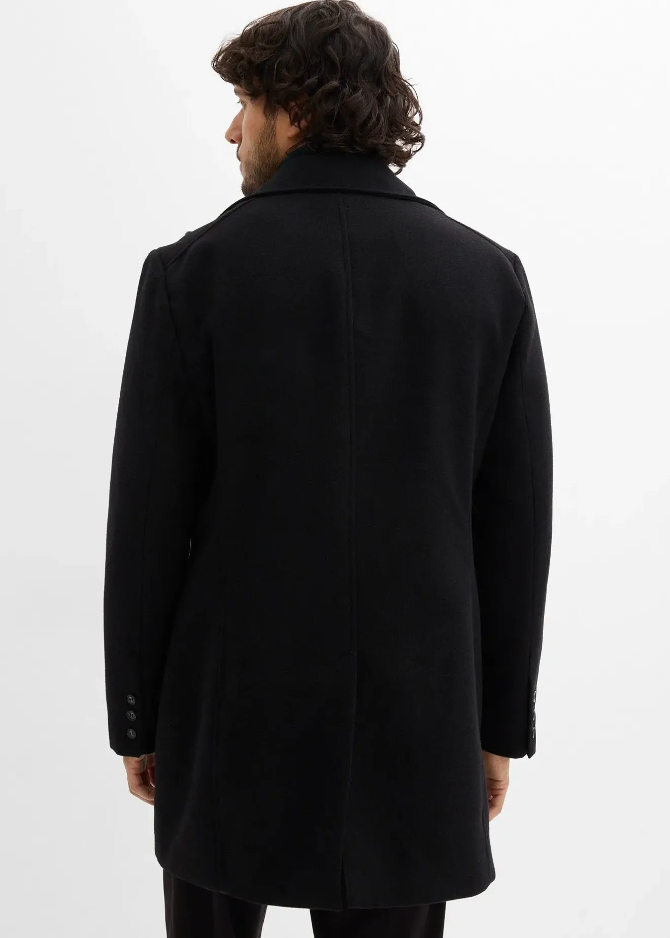 bonprix Manteau court aspect laine|Homme Vestes