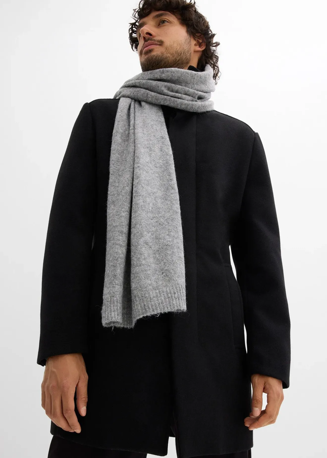 bonprix Manteau court aspect laine|Homme Vestes