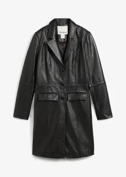 Femme bonprix Premium|Vestes & Manteaux|Manteau court en cuir nappa d’agneau