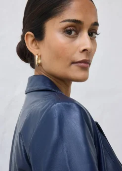 Femme bonprix Premium|Vestes & Manteaux|Manteau court en cuir nappa d’agneau