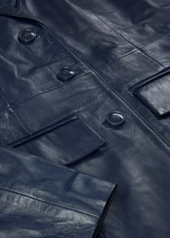 Femme bonprix Premium|Vestes & Manteaux|Manteau court en cuir nappa d’agneau