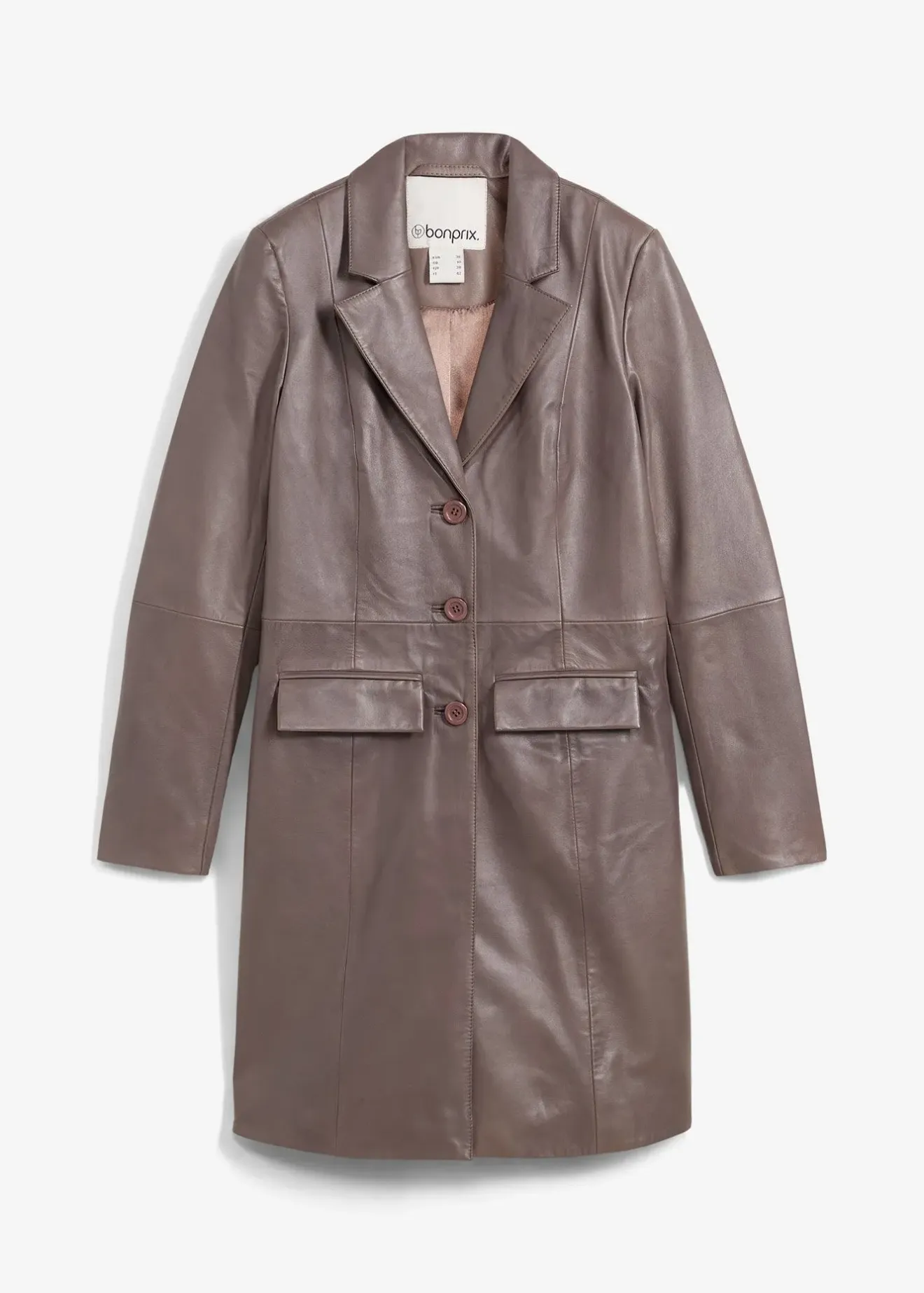 bonprix Manteau court en cuir nappa d’agneau|Femme Premium|Vestes & Manteaux