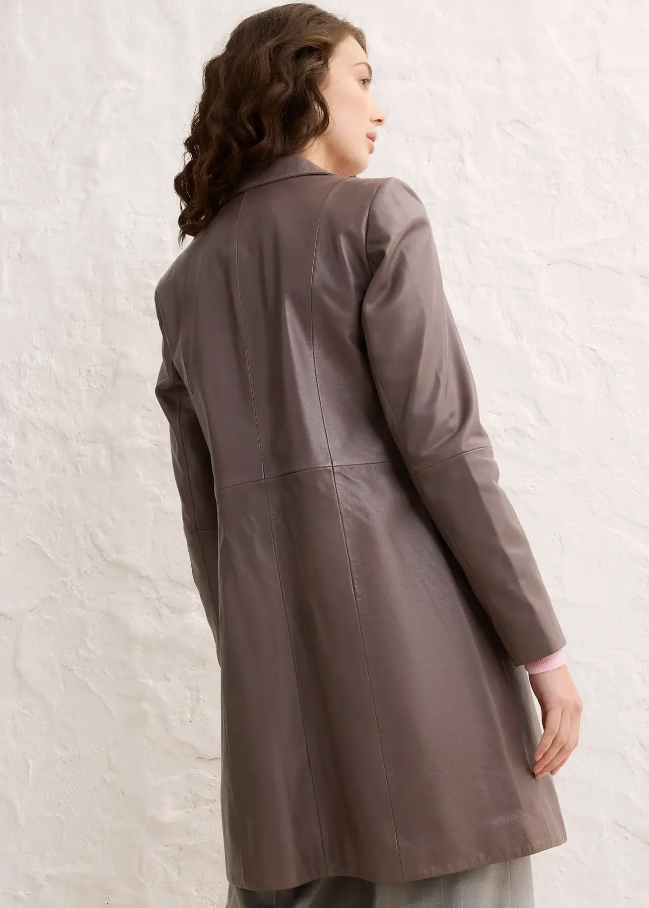 bonprix Manteau court en cuir nappa d’agneau|Femme Premium|Vestes & Manteaux