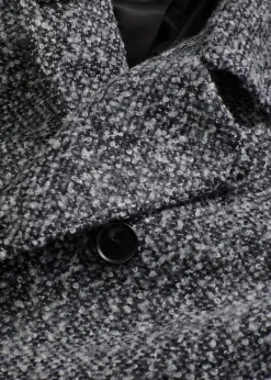 bonprix Manteau court et oversize, aspect chiné|Femme Vestes & Manteaux