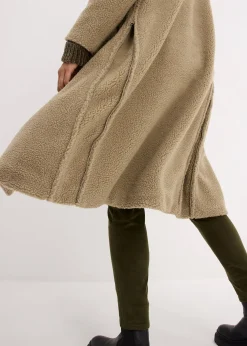 bonprix Manteau de grossesse en sherpa avec empiècement de portage|Femme Femme Enceinte