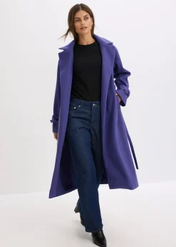 bonprix Manteau en viscose mélangée|Femme Tailles Petite|Vestes & Manteaux
