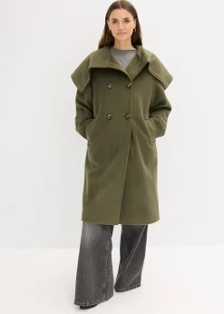 bonprix Manteau oversize à large col|Femme Vestes & Manteaux