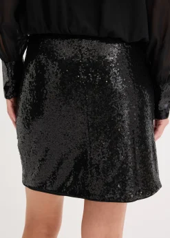 Femme bonprix Jupes|Mini-jupe à sequins