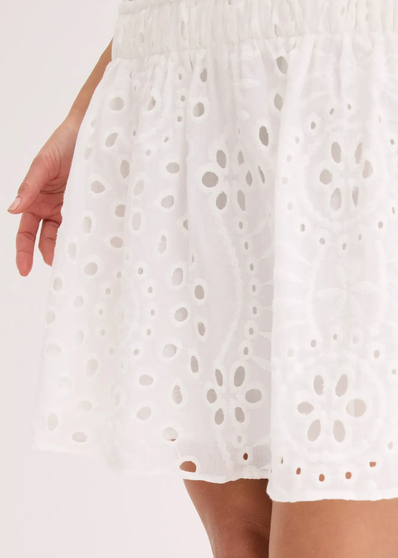 bonprix Mini-jupe en broderie anglaise|Femme Jupes