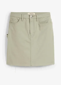 Femme bonprix Jupes|Mini-jupe en coton extensible