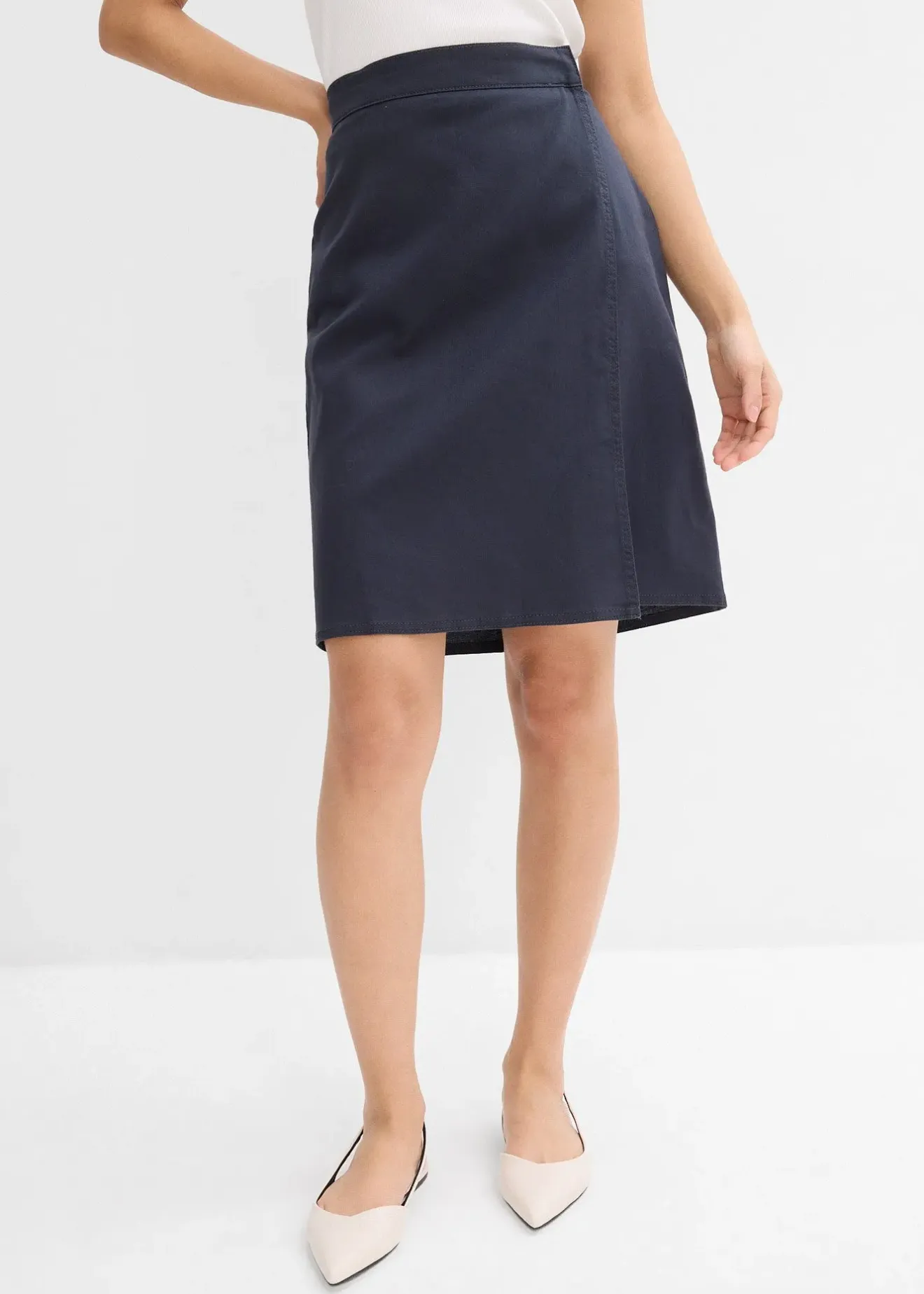 Femme bonprix Jupes|Mini-jupe en twill