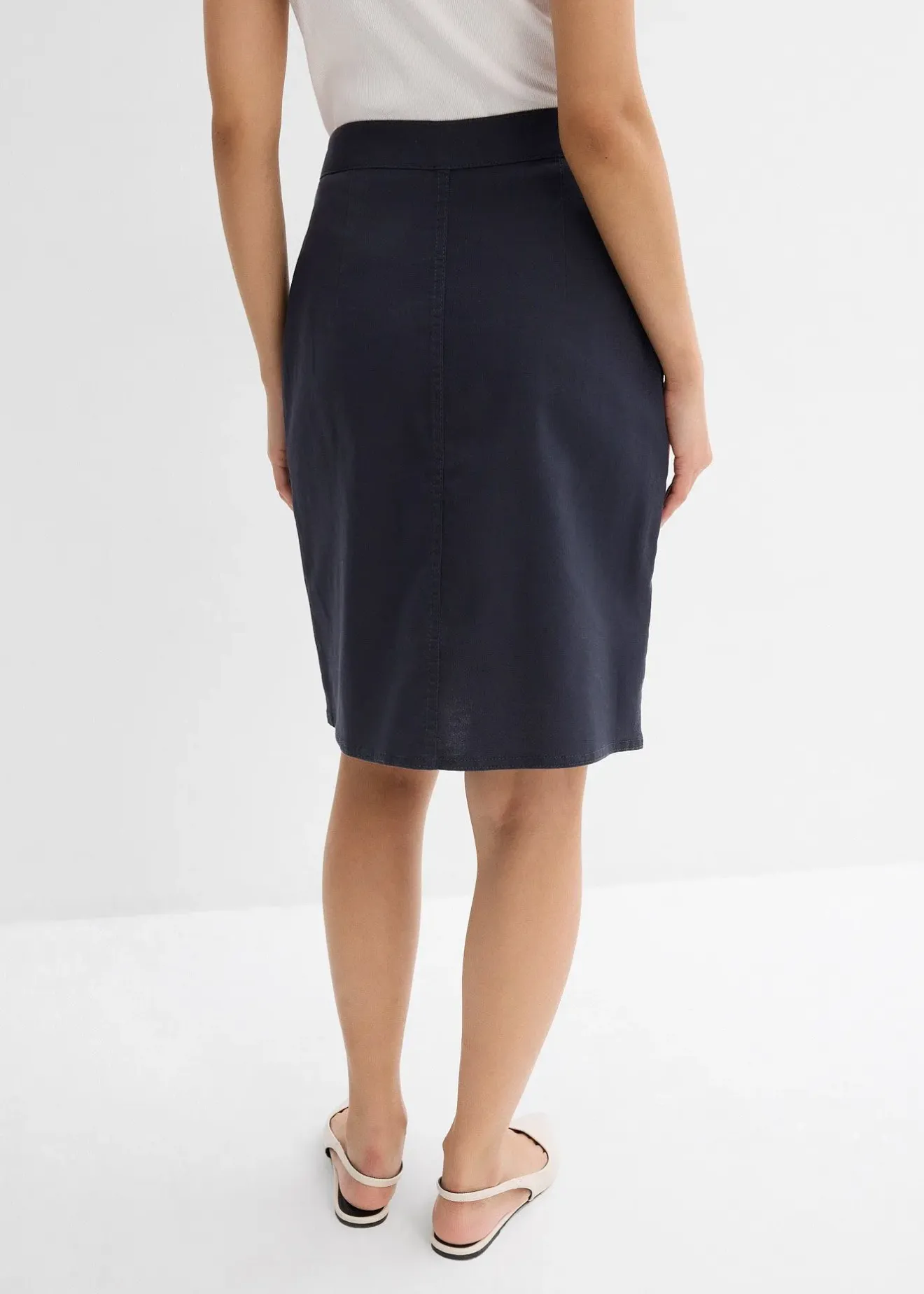 Femme bonprix Jupes|Mini-jupe en twill