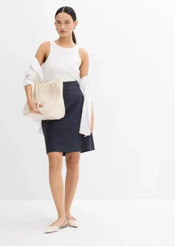 Femme bonprix Jupes|Mini-jupe en twill