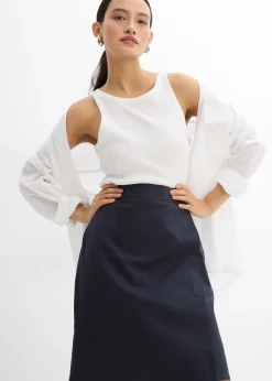 Femme bonprix Jupes|Mini-jupe en twill