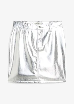 bonprix Mini-jupe métallisée|Femme Jupes