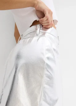 bonprix Mini-jupe métallisée|Femme Jupes