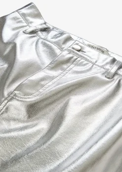 bonprix Mini-jupe métallisée|Femme Jupes