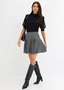 bonprix Mini-jupe plissée|Femme Jupes