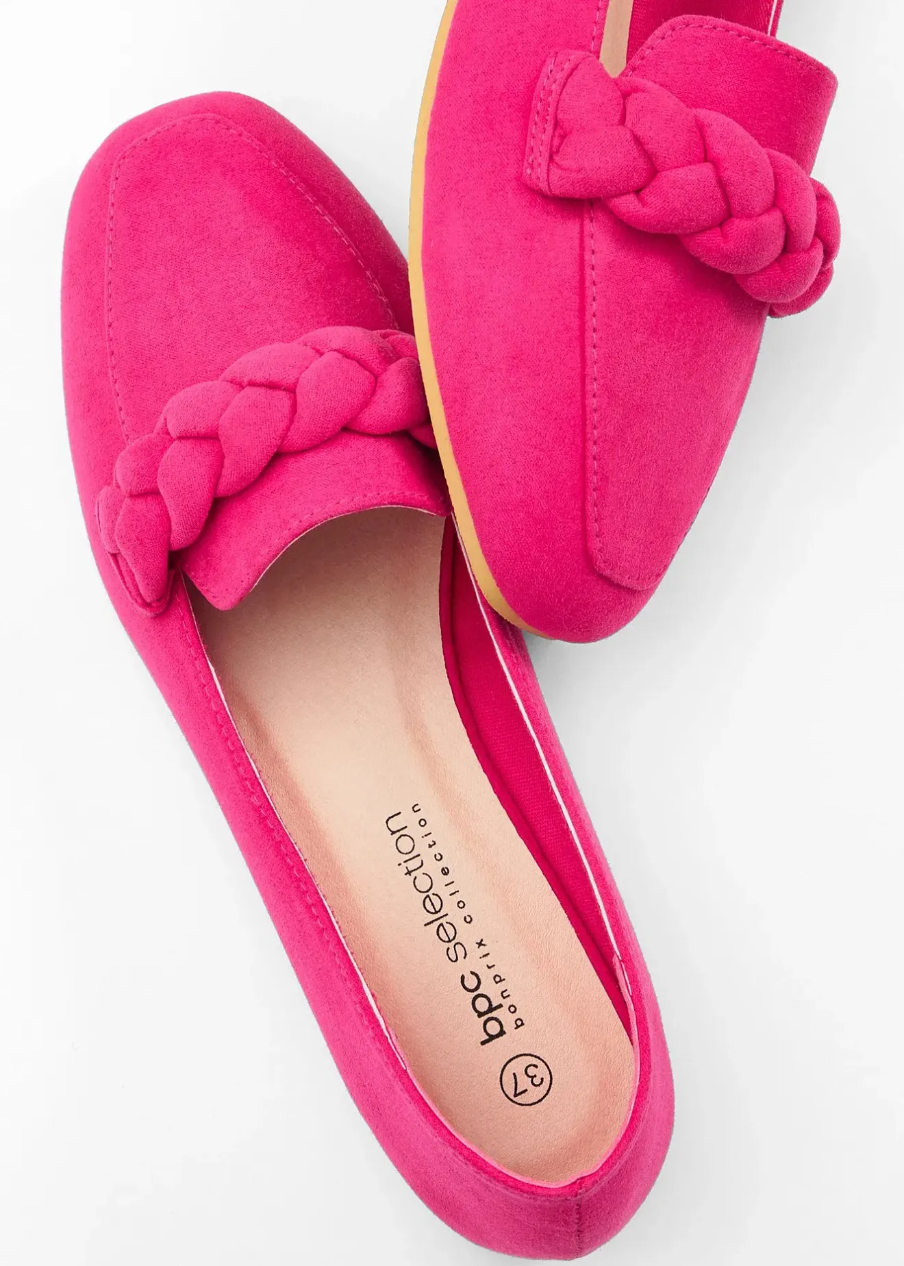 Femme bonprix Loafers|Slippers & Mocassins|Mocassins à détail tressé