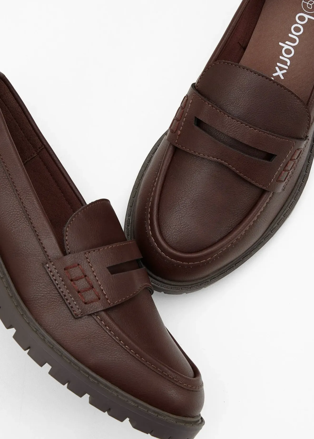 Femme bonprix Loafers|Slippers & Mocassins|Mocassins à semelle crantée