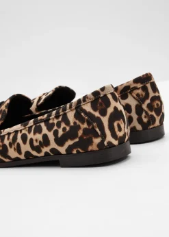 bonprix Mocassins au look animalier|Femme Loafers|Slippers & Mocassins