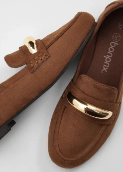 bonprix Mocassins aux détails métalliques|Femme Loafers|Slippers & Mocassins