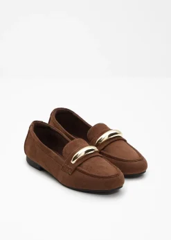 bonprix Mocassins aux détails métalliques|Femme Loafers|Slippers & Mocassins