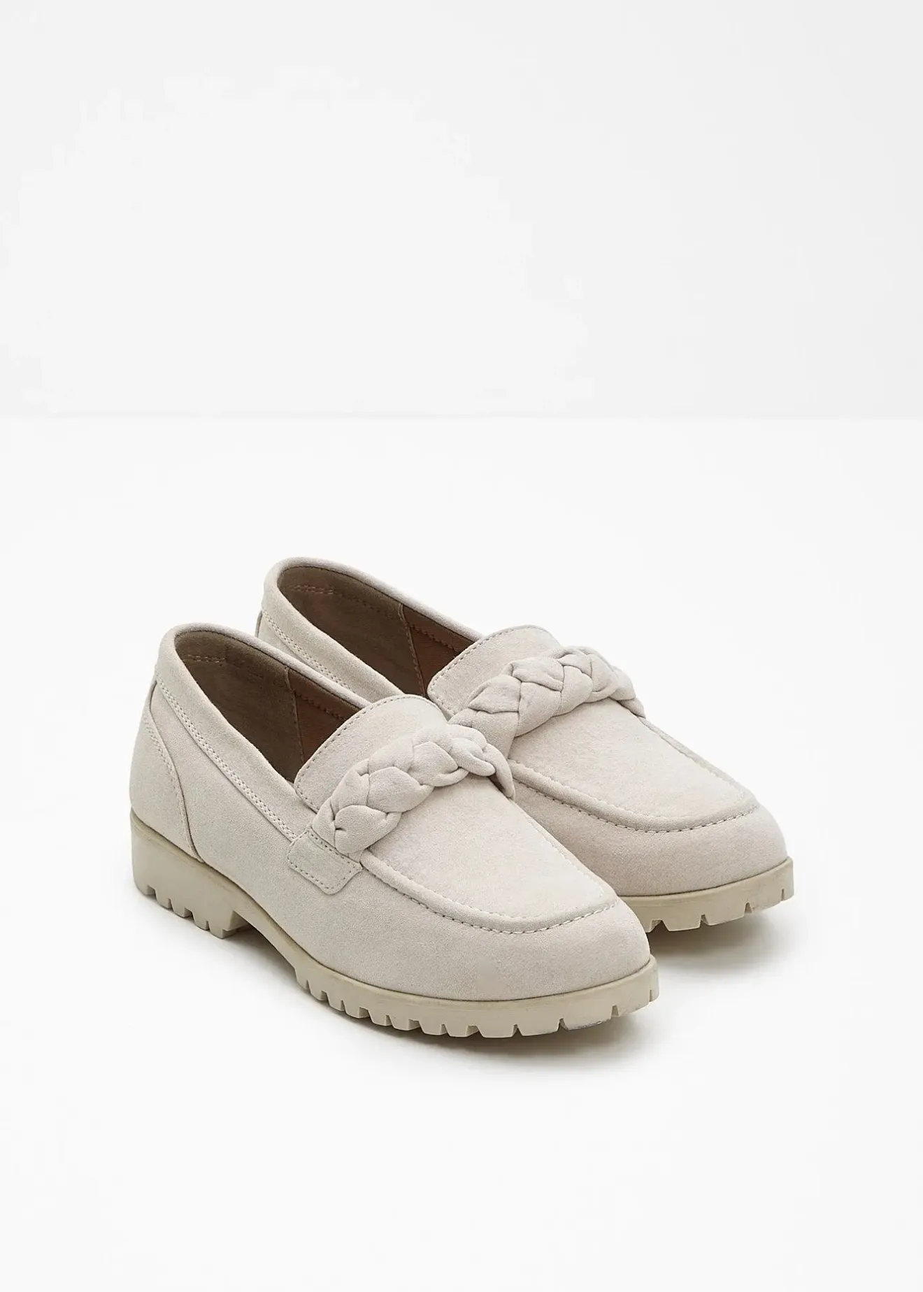 bonprix Mocassins chunky à détails tressés|Femme Slippers & Mocassins|Chaussures D'Été