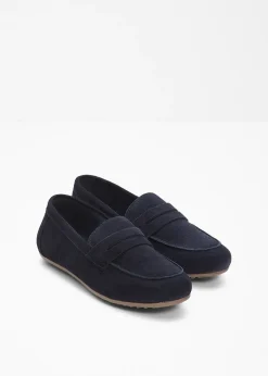 Femme bonprix Loafers|Slippers & Mocassins|Mocassins en cuir velours