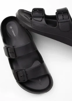 bonprix Mules double bride déperlantes|Femme Chaussons|Chaussures D'Été