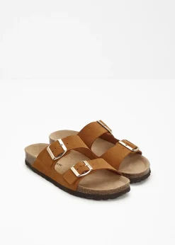 Femme bonprix Chaussures D'Été|Mules en cuir velours