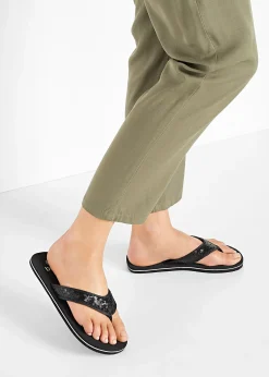 bonprix Mules entredoigt avec sequins|Femme Chaussures D'Été|Vêtements De Plage