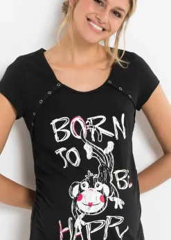 Femme bonprix Maternité|Lingerie Nuit|Nuisette de grossesse et d'allaitement avec coton