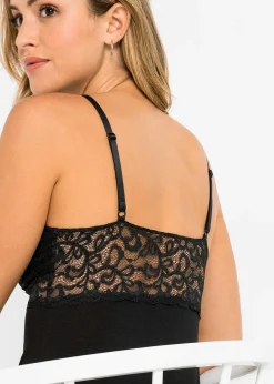 bonprix Nuisette douce en viscose majoritaire|Femme Guêpières & Déshabillés|Dessous