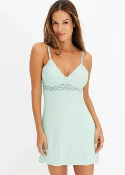 Femme bonprix Guêpières & Déshabillés|Dessous|Nuisette douce en viscose majoritaire
