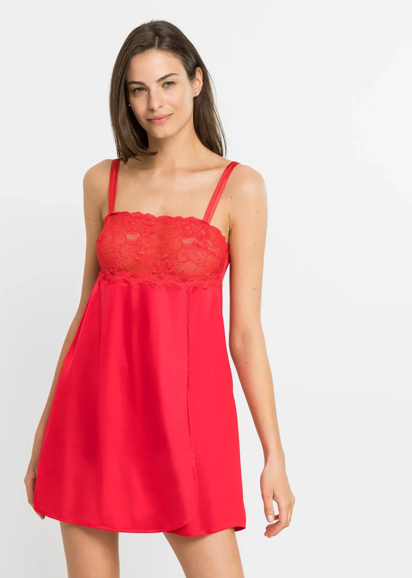 Femme bonprix Guêpières & Déshabillés|Dessous|Nuisette effet brillant