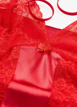 bonprix Nuisette en satin|Femme Guêpières & Déshabillés|Dessous