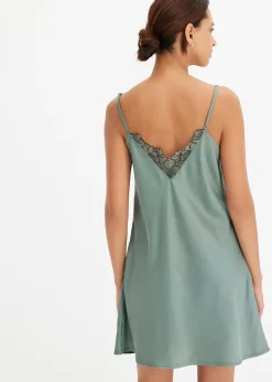 bonprix Nuisette en satin avec broderie|Femme Guêpières & Déshabillés|Dessous