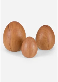 bonprix Salle À Manger·Décoration|Salon·Décoration|Objet déco Lot de 3 œufs de Pâques aspect bois