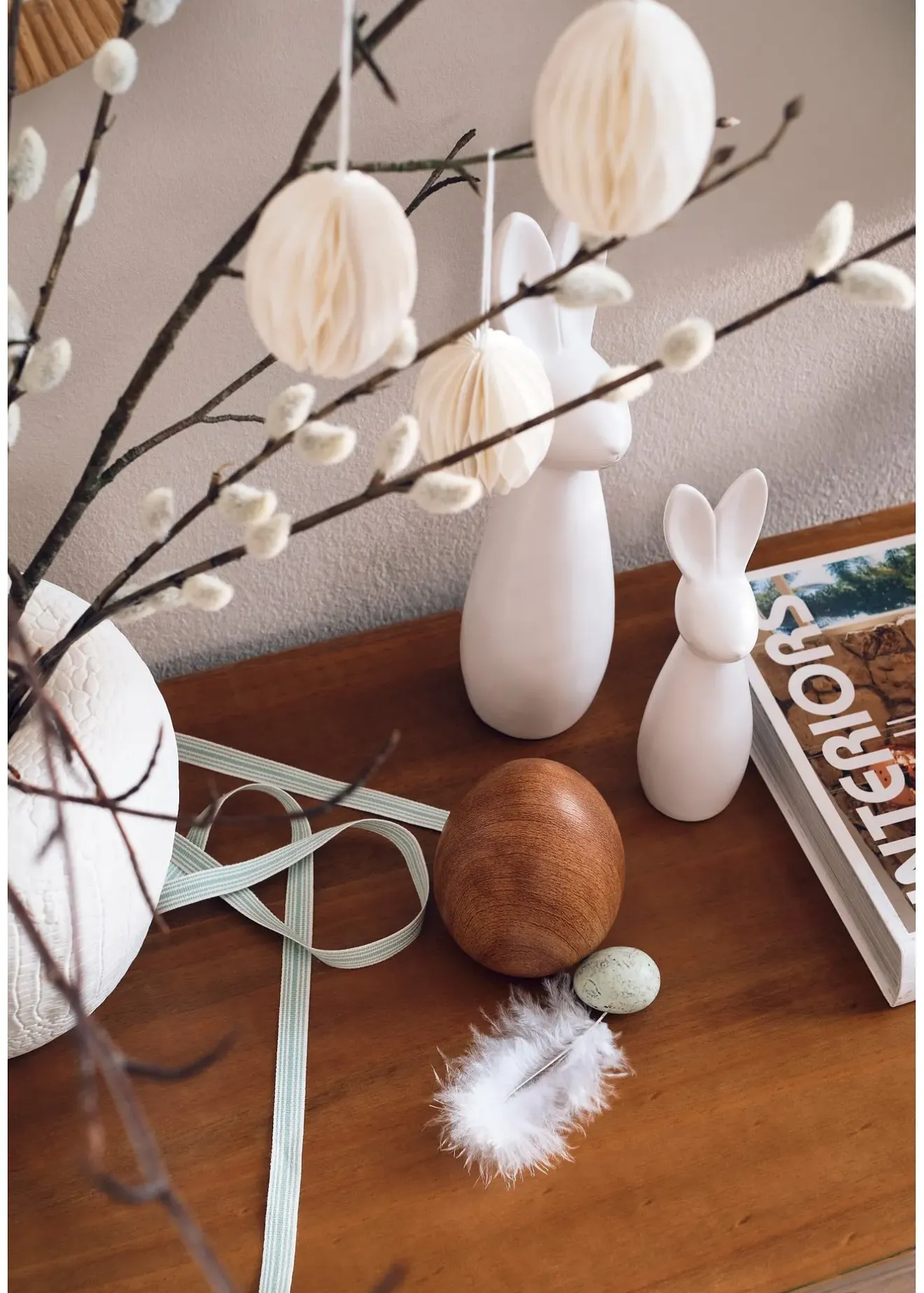 bonprix Salle À Manger·Décoration|Salon·Décoration|Objet déco Lot de 3 œufs de Pâques aspect bois