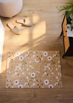 bonprix Paillasson lavable à motif floral| Couloir·Tapis D'Entrée|Tapis D'Entrée