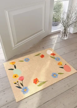 bonprix Paillasson lavable à motif printanier| Couloir·Tapis D'Entrée|Tapis D'Entrée