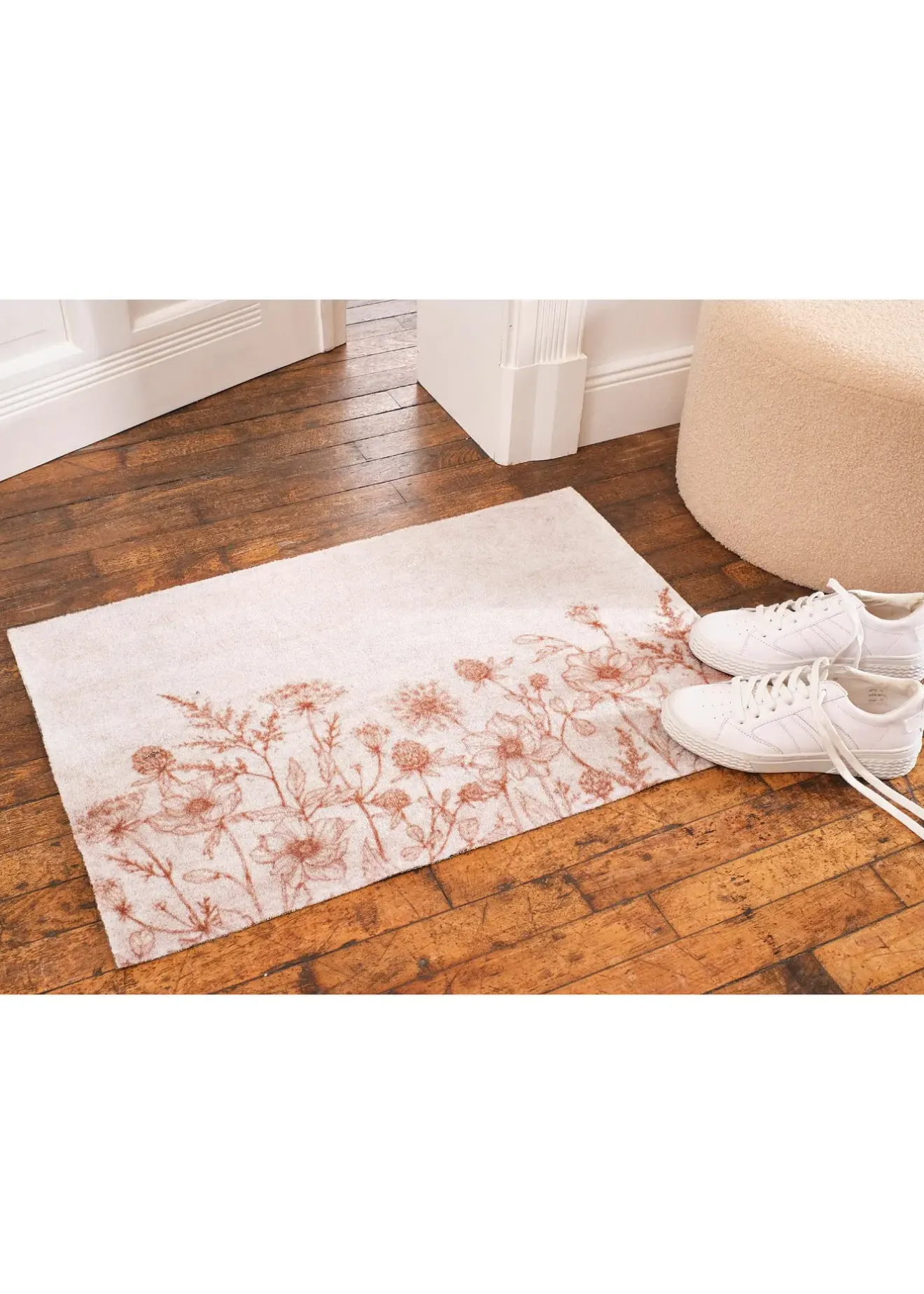 bonprix Paillasson lavable à motif floral| Couloir·Tapis De Couloir|Couloir·Tapis D'Entrée