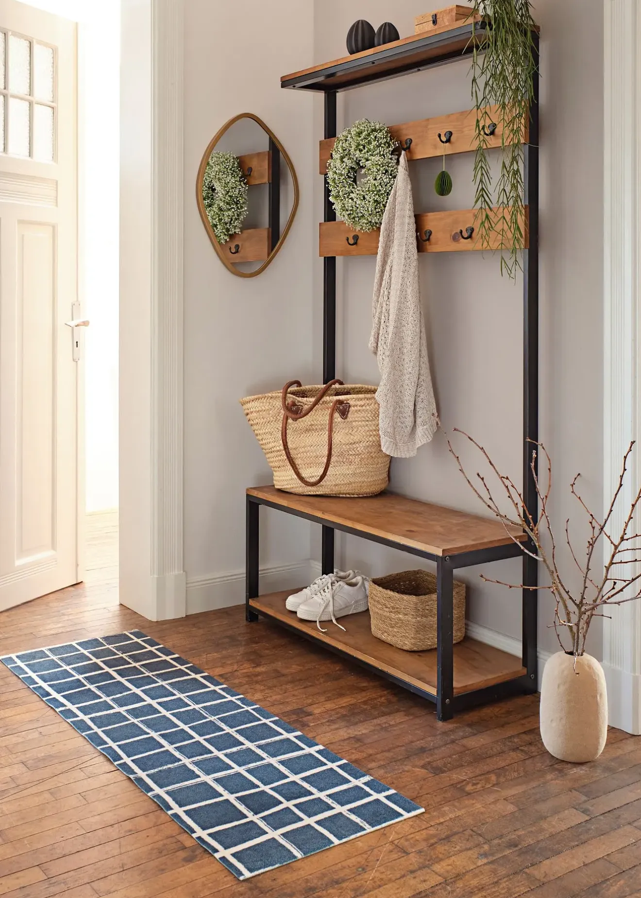 bonprix Paillasson lavable au motif graphique| Couloir·Tapis De Couloir|Couloir·Tapis D'Entrée