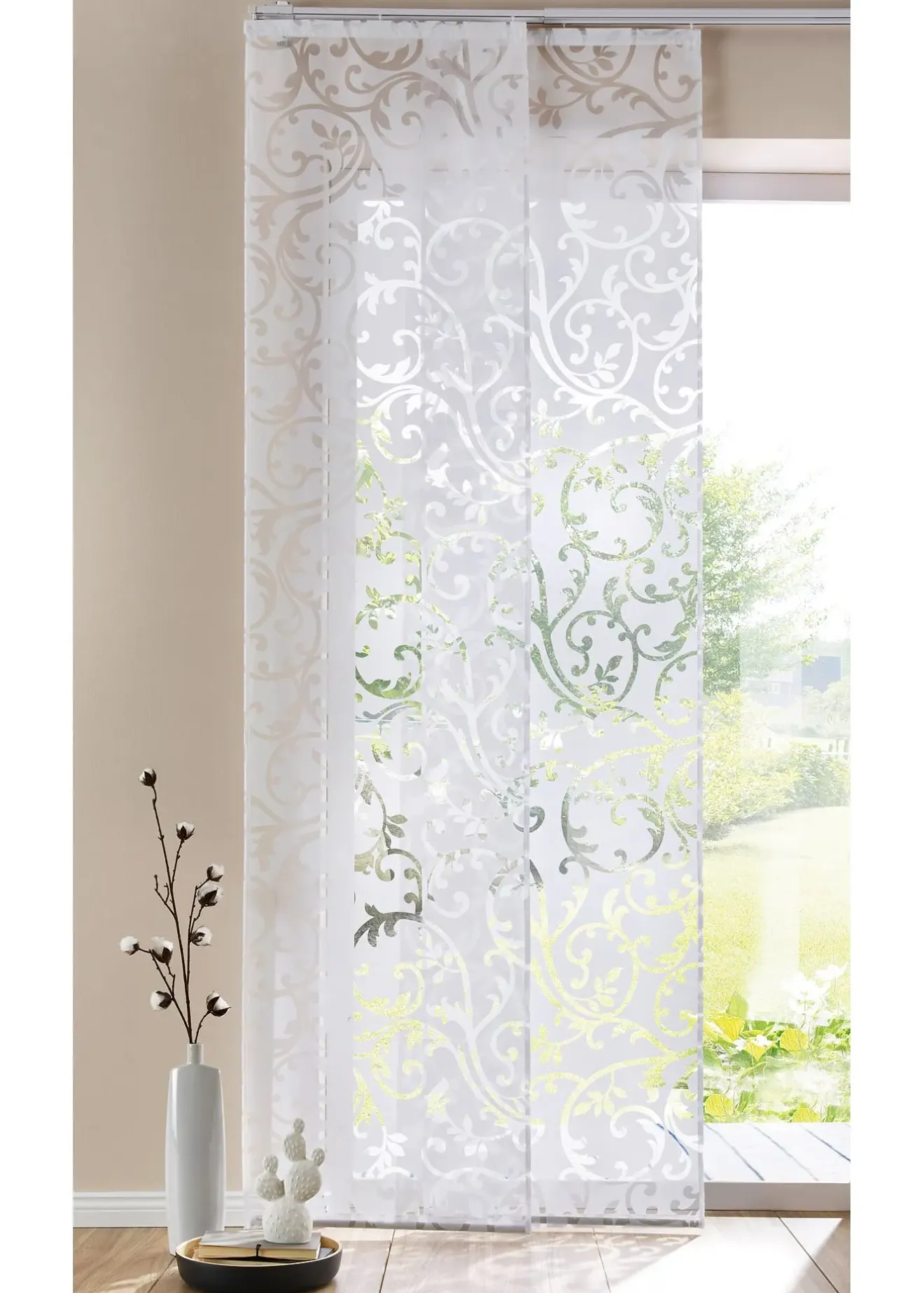 bonprix Panneau coulissant avec sarments en dévoré (1 pce.)| Panneaux Coulissants