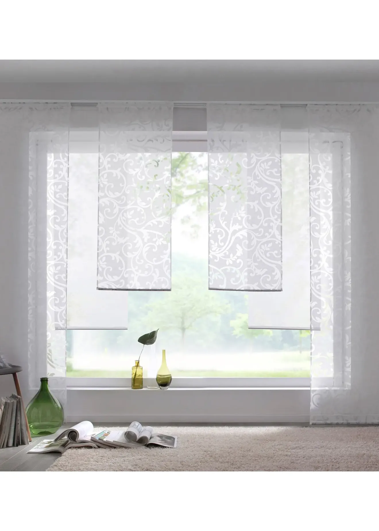 bonprix Panneau coulissant avec sarments en dévoré (1 pce.)| Panneaux Coulissants