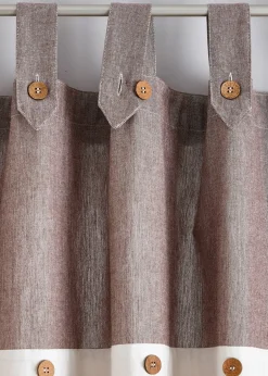 bonprix Salon·Rideaux & Voilages|Rideaux Classiques|Panneau en coton avec boutons (1 pce.)