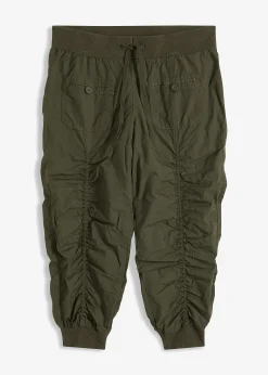 Femme bonprix Pantalons|Pantalon 3/4, 100% coton