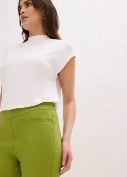 bonprix Pantalon 7/8 à taille élastiquée|Femme Pantalons