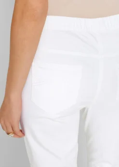 Femme bonprix Pantalons|Pantalon 7/8 à taille élastiquée